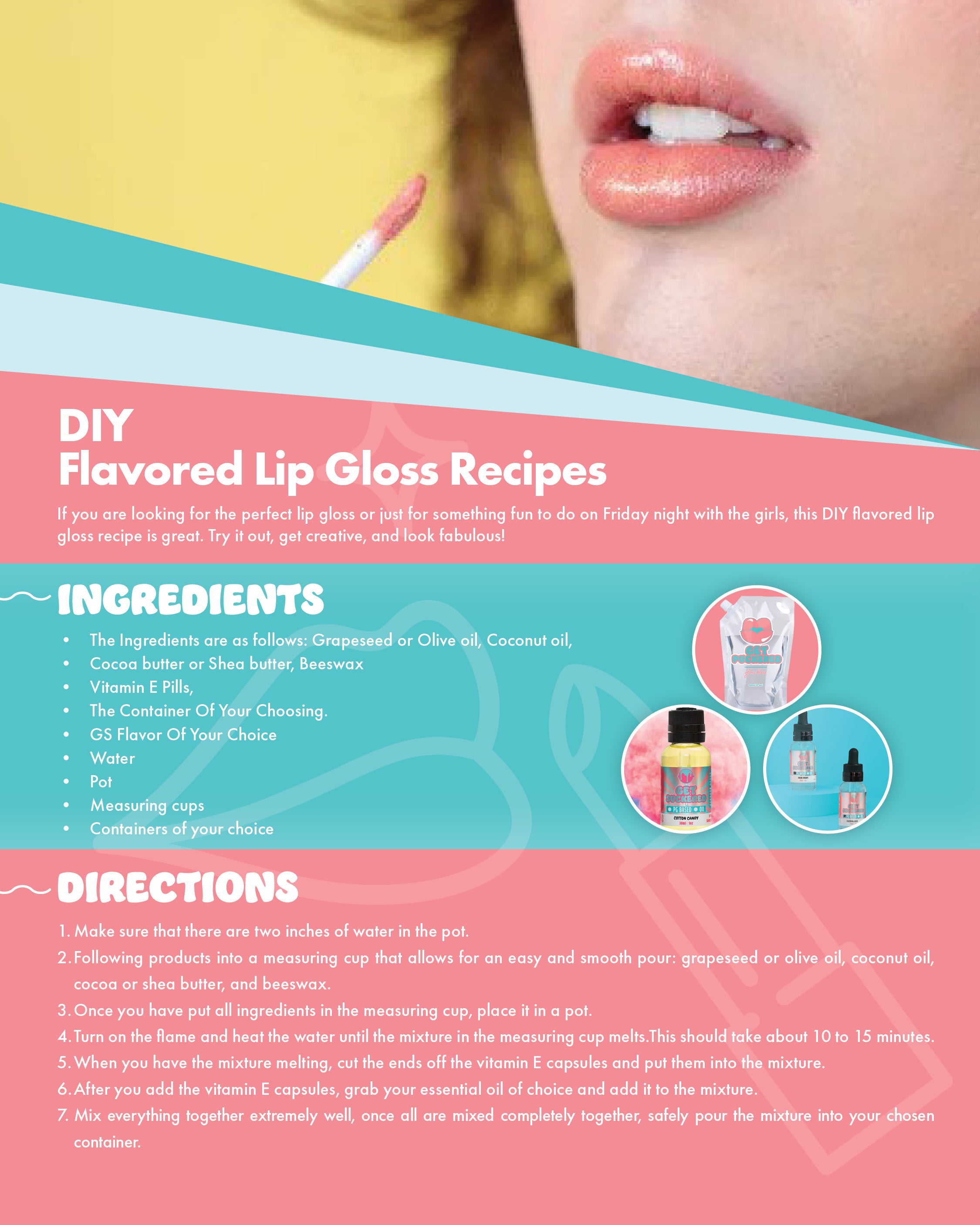 Versagel Gloss Base for adding color and flavor to custom lip gloss
