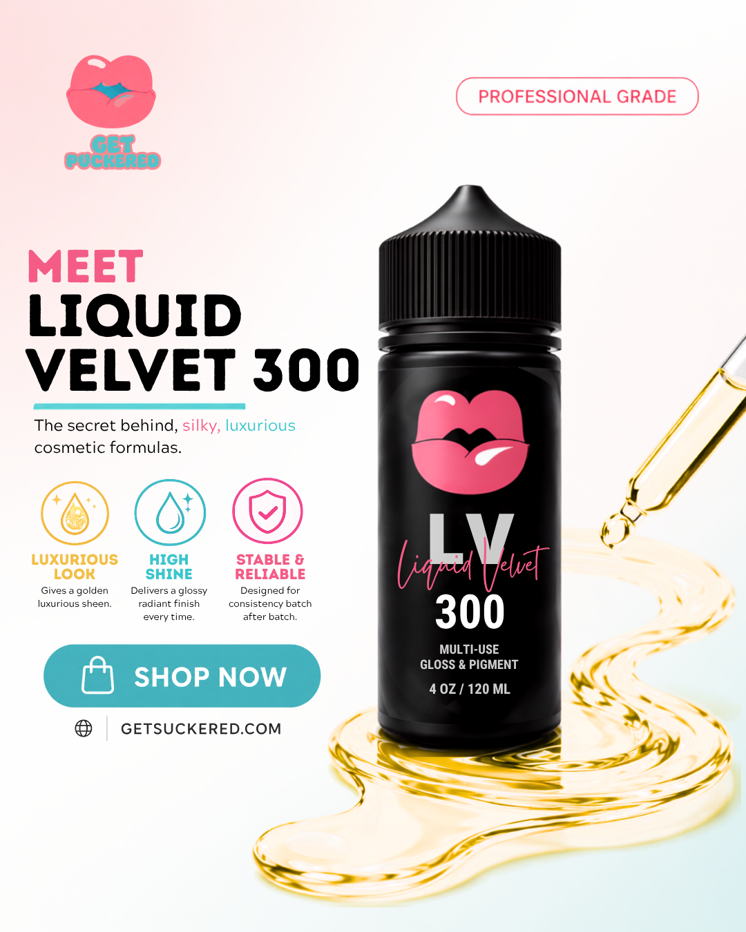 LiquidVelvet300 | Multi Use Gloss and Pigment Oil