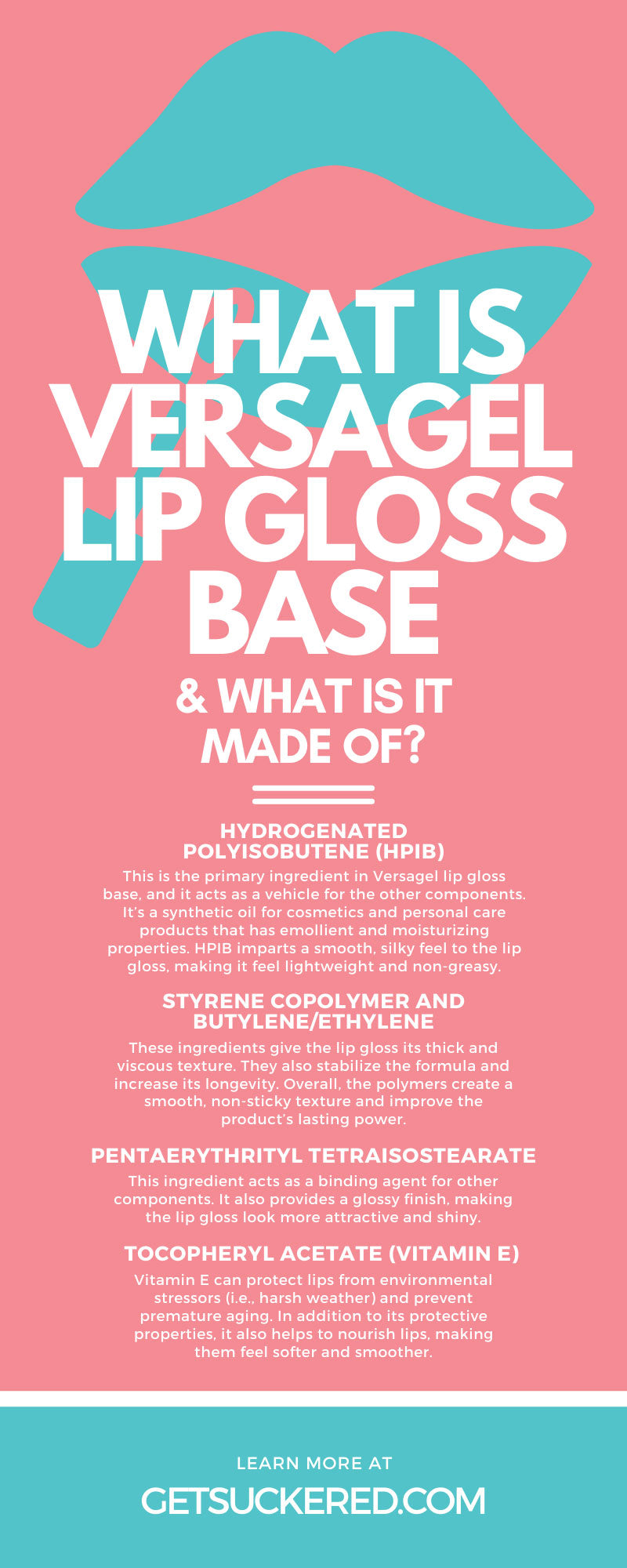 Versagel Gloss Base for creating custom lip gloss with Get Suckered