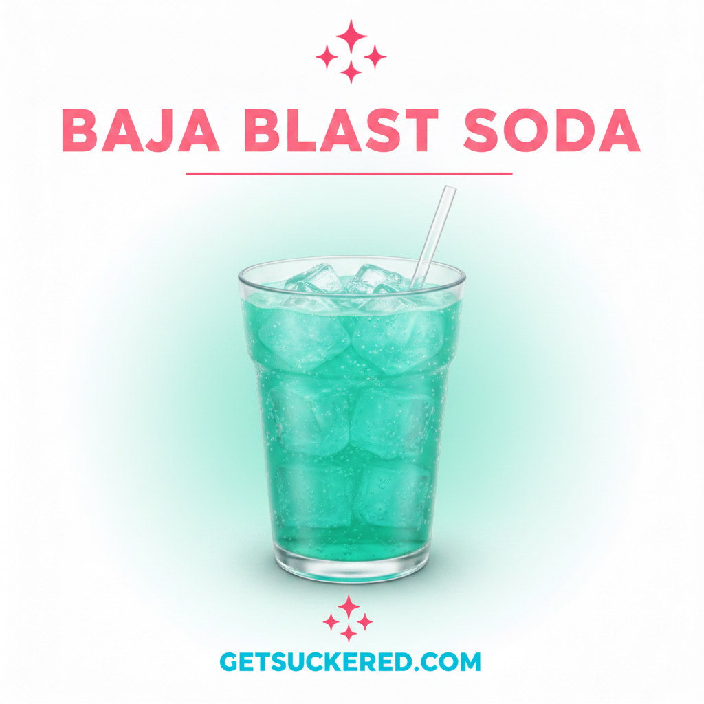Baja Blast Soda Flavor Card
