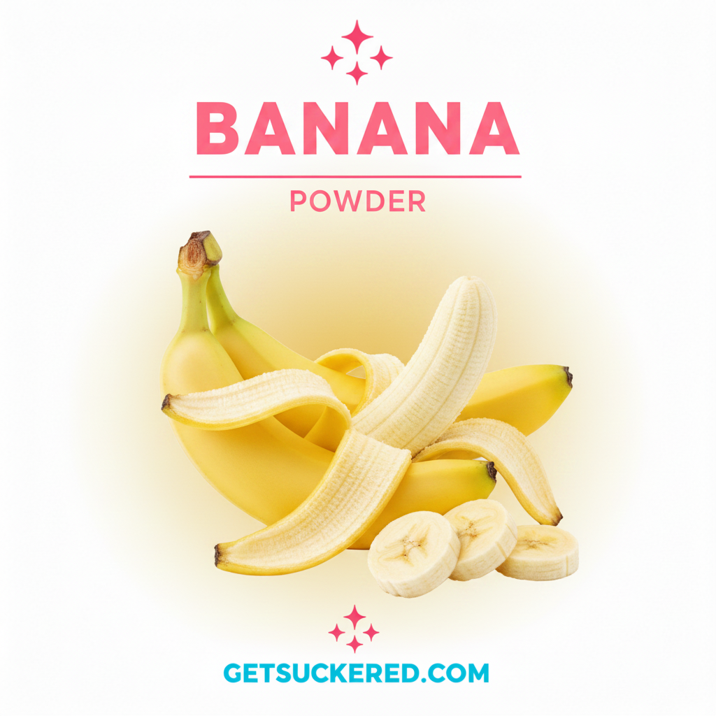 Banana Flavor Powder for drink mixes, desserts, baked goods, candy, confectionery, and other sweet recipe applications