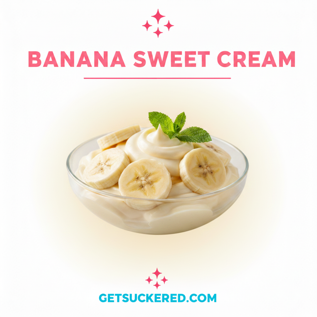 Banana Sweet Cream Flavor Card