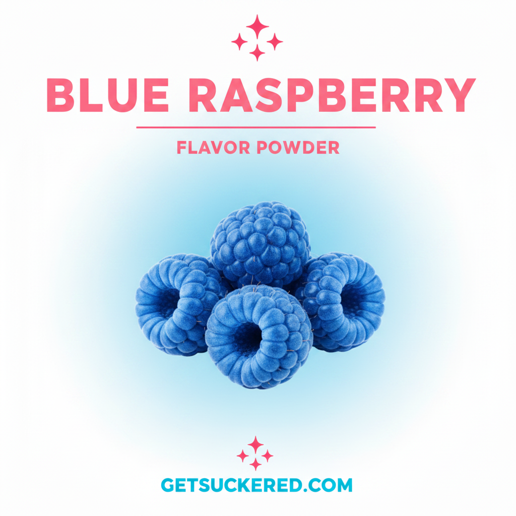 Blue Raspberry Flavor Powder Card