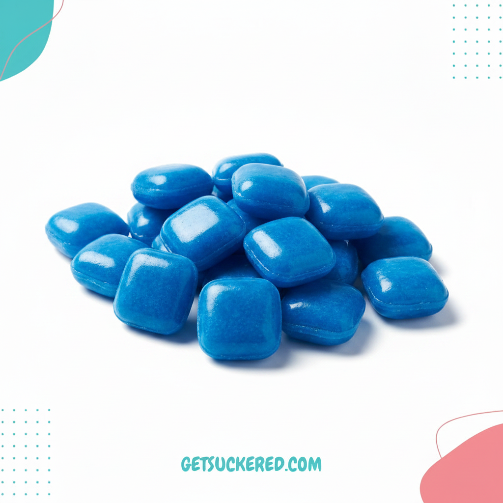 Blue Raspberry Square Candy - GetSuckered Branded