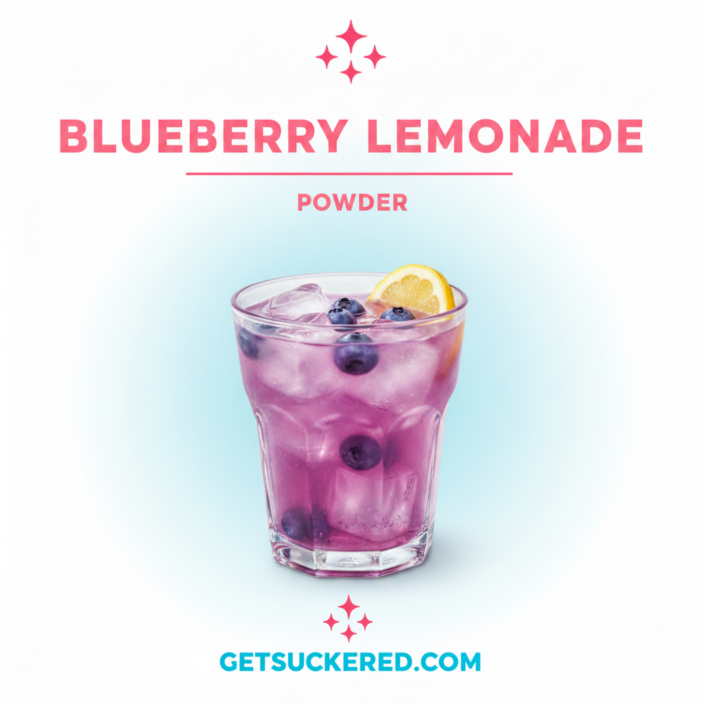 Blueberry Lemonade Flavor Powder with sweet blueberry and bright lemonade notes for drink mixes, candy, baked goods, and cotton candy
