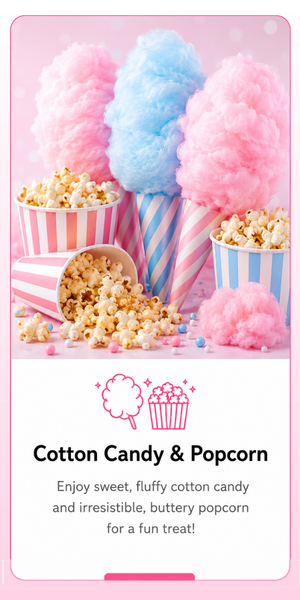 Cotton Candy & Popcorn Flavors