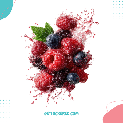Berry Burst Flavoring powder crafted for bold berry taste in ice cream, yogurt, smoothies, baked goods, and desserts