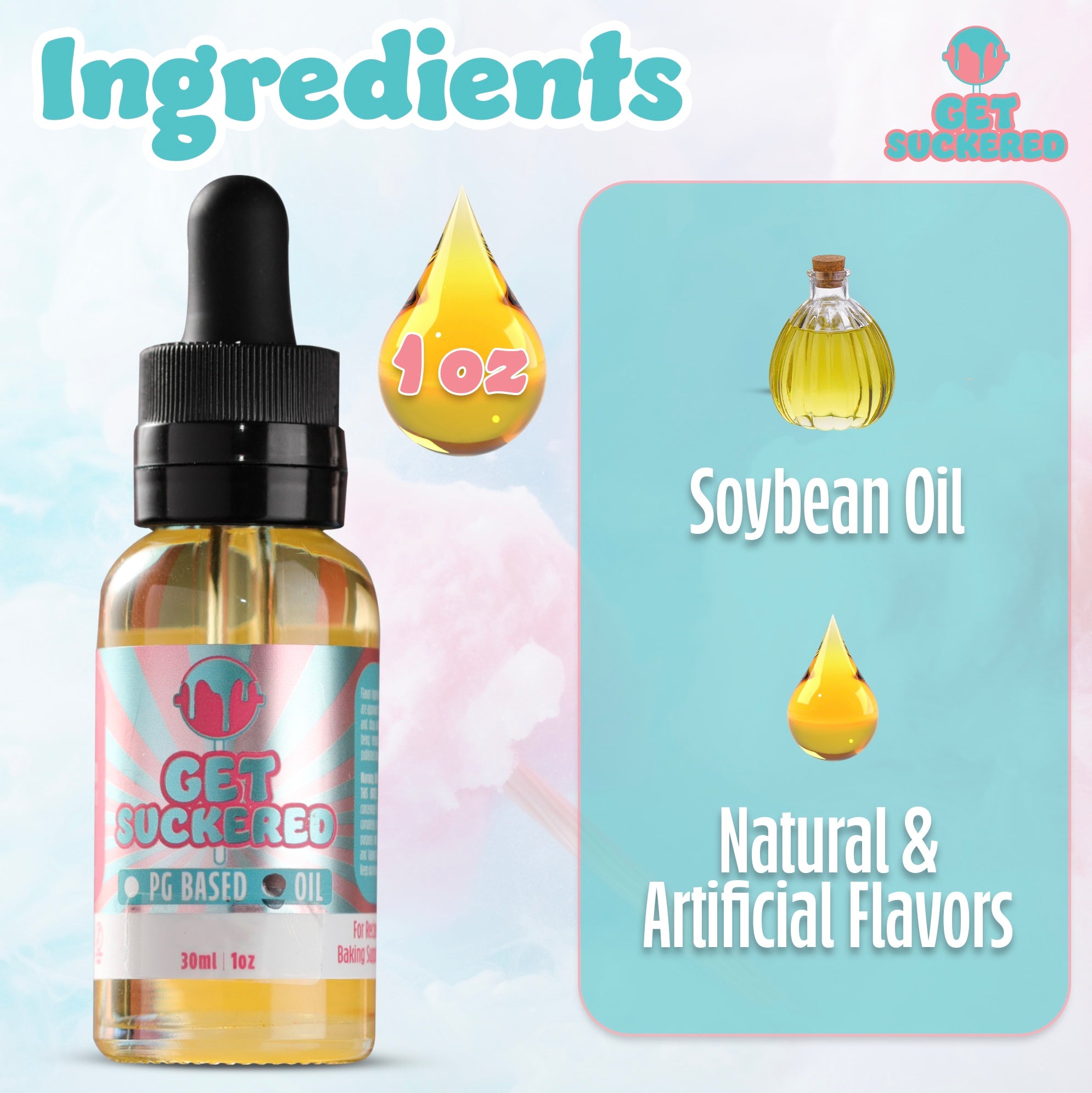 Get Suckered Flavored Oil Ingredients