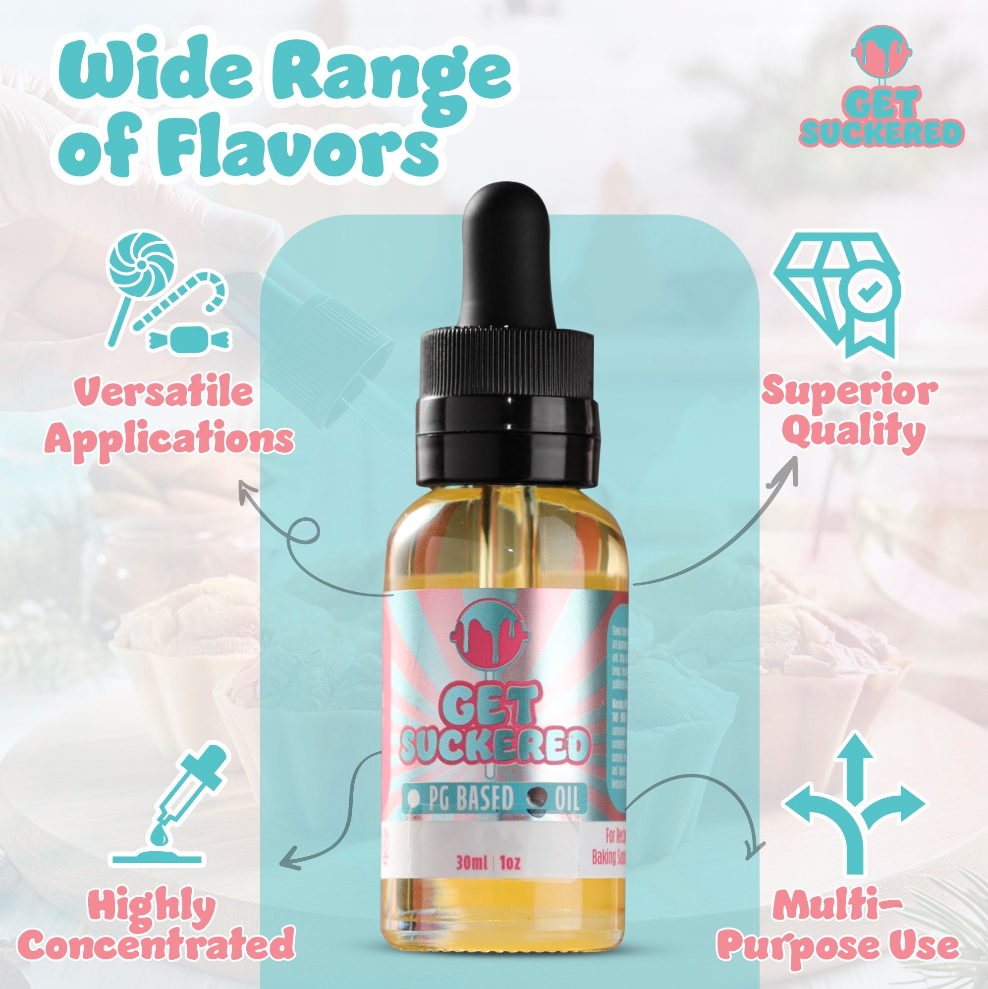 Wide Range of Flavors - Get Suckered