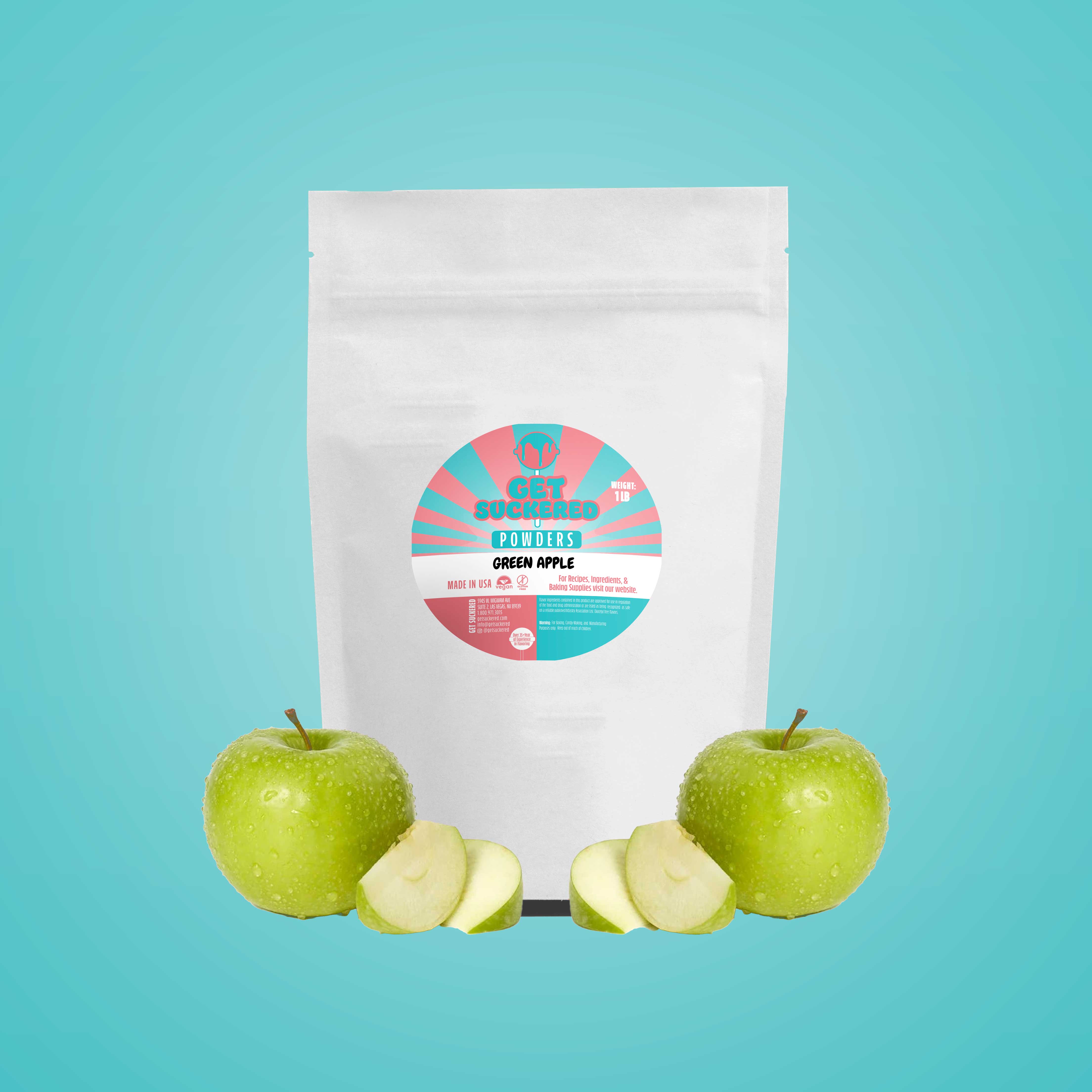 Green Apple Flavored Powder - Sugar Free