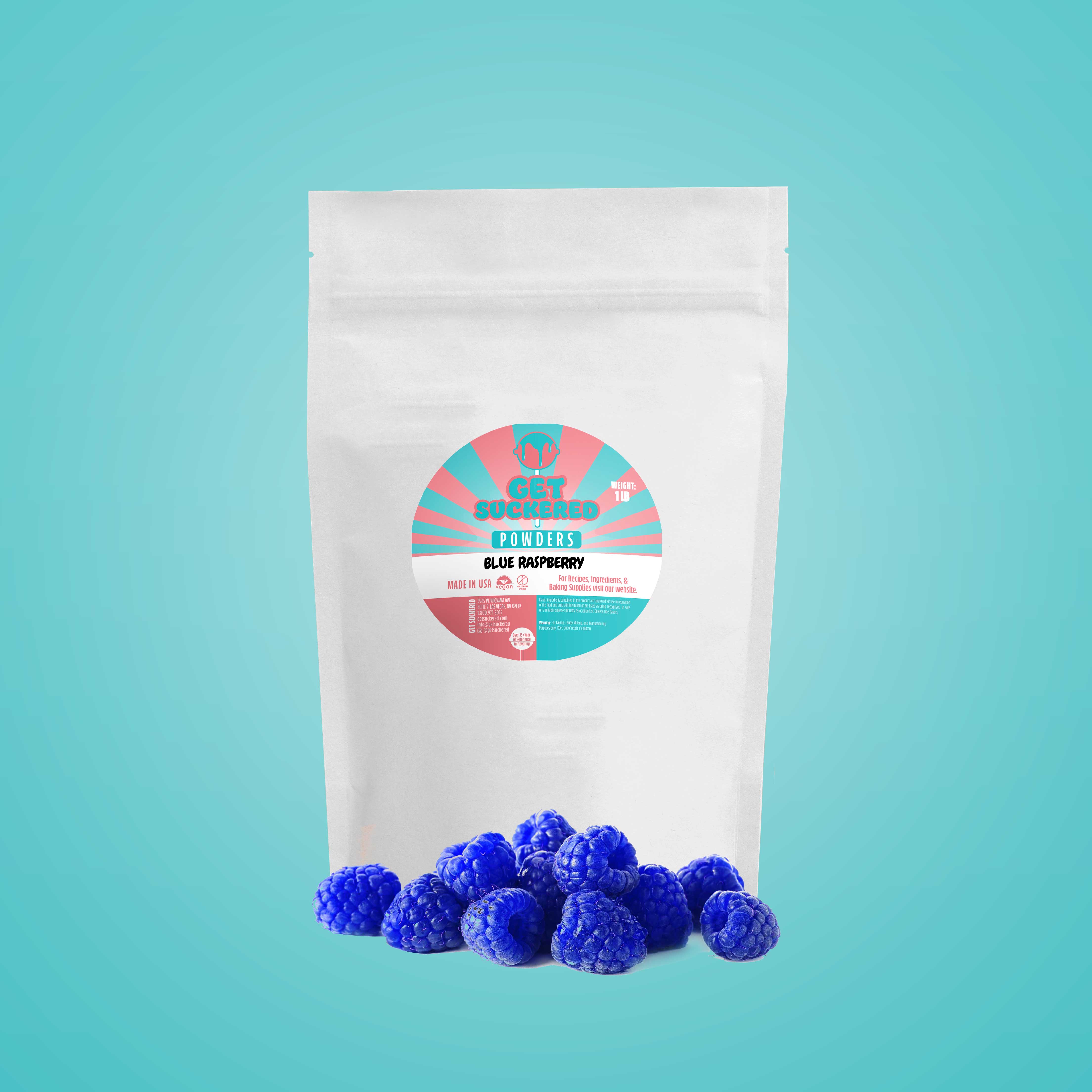 Blue Raspberry Flavored Powder - Sugar Free