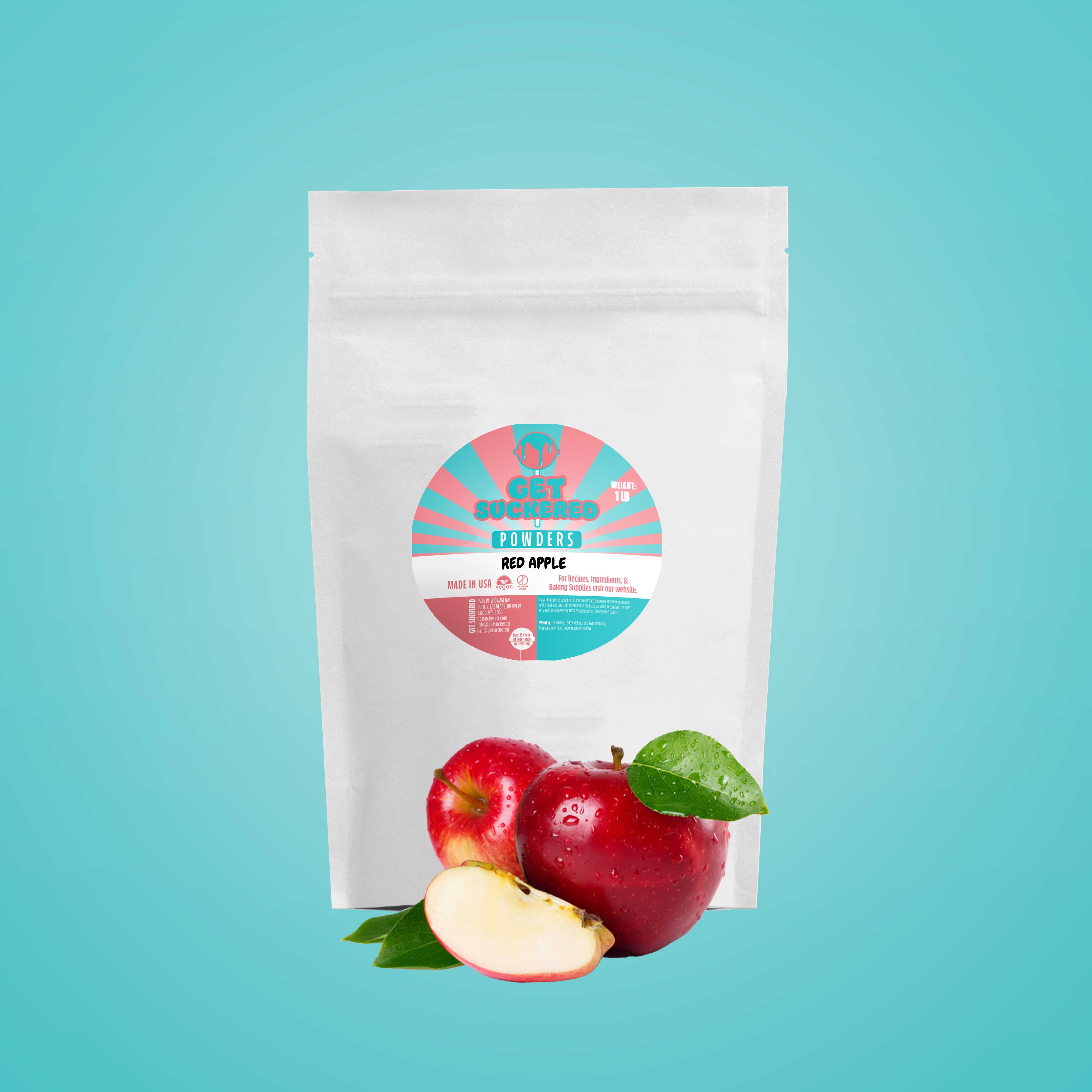 Red Apple Flavored Powder - Sugar Free