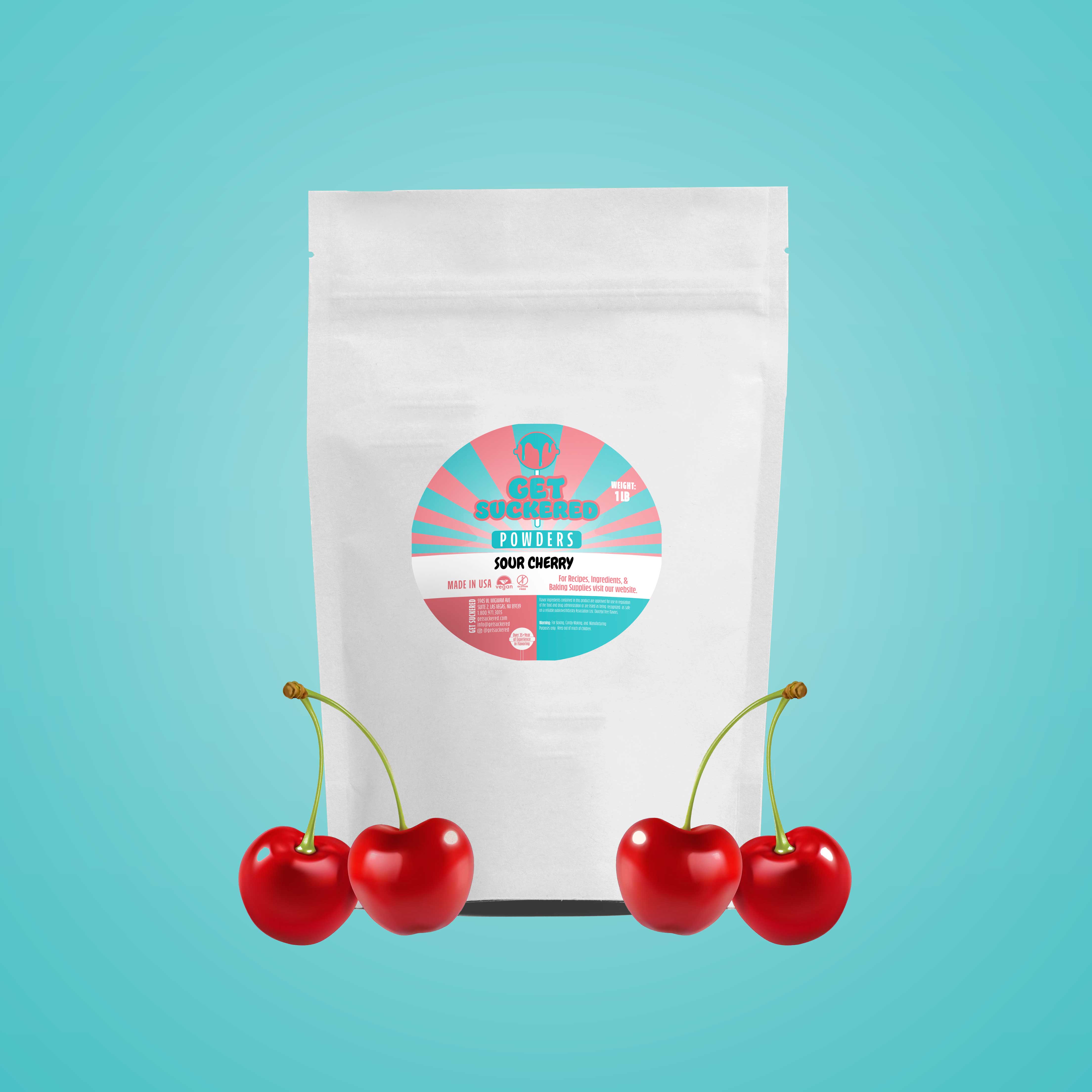 Sour Cherry Flavored Powder - Sugar Free