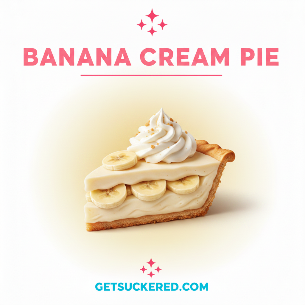 Banana Cream Pie Flavor Card