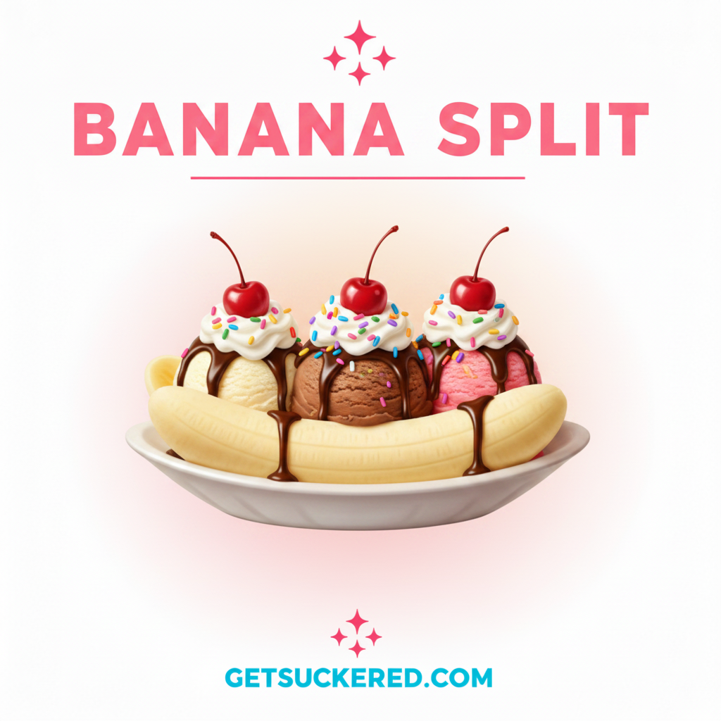 Banana Split Flavor Card