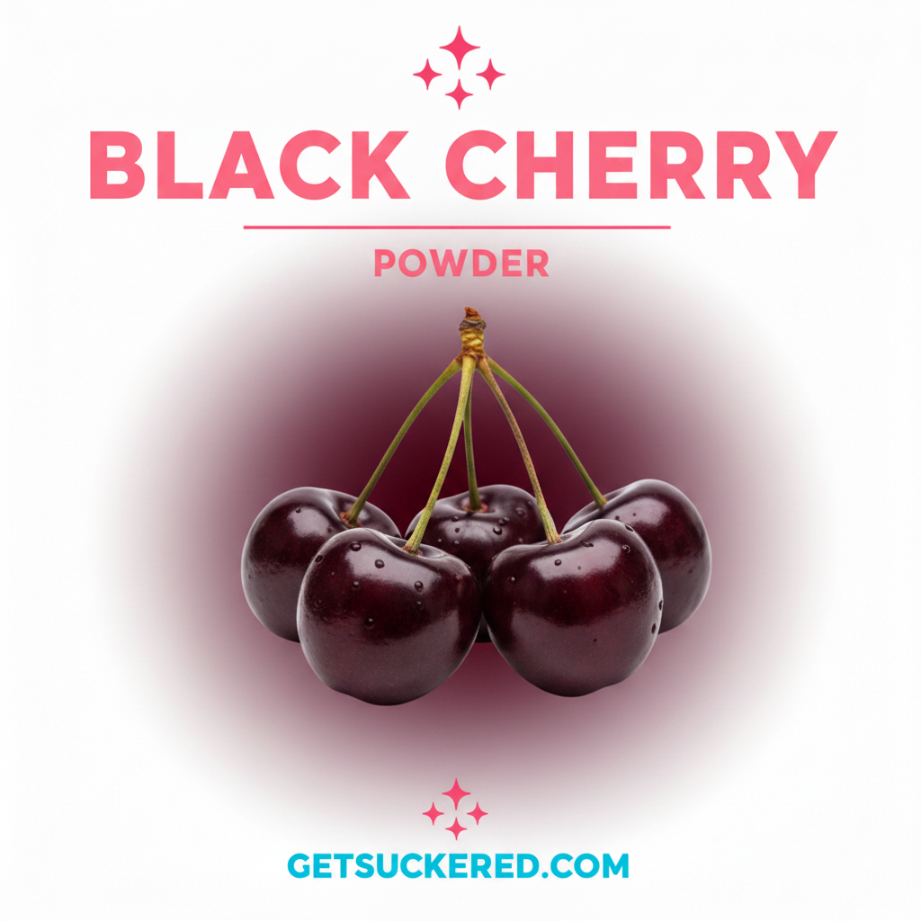 Black Cherry Powder Flavor Card