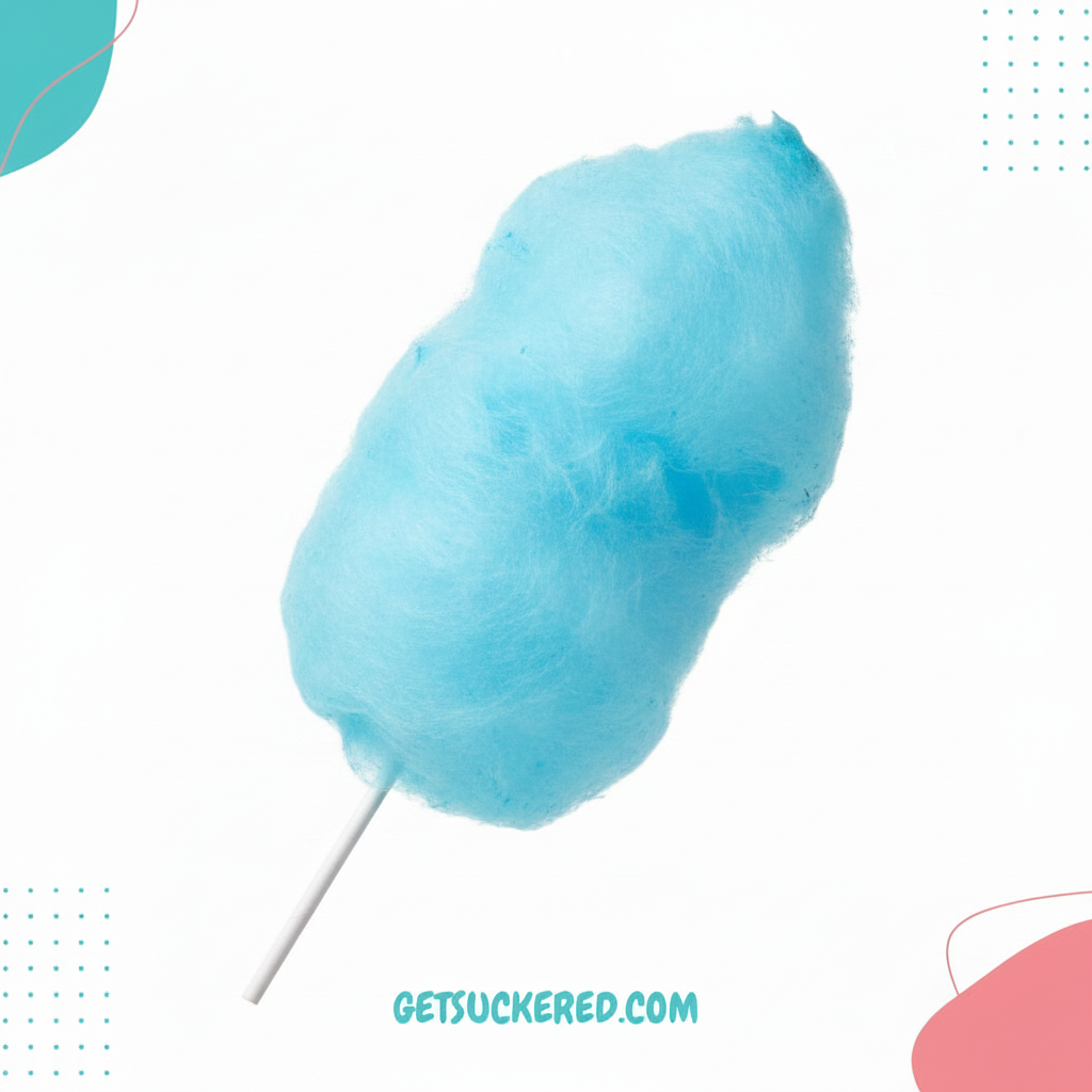 Blue Raspberry Cotton Candy - GetSuckered Branded