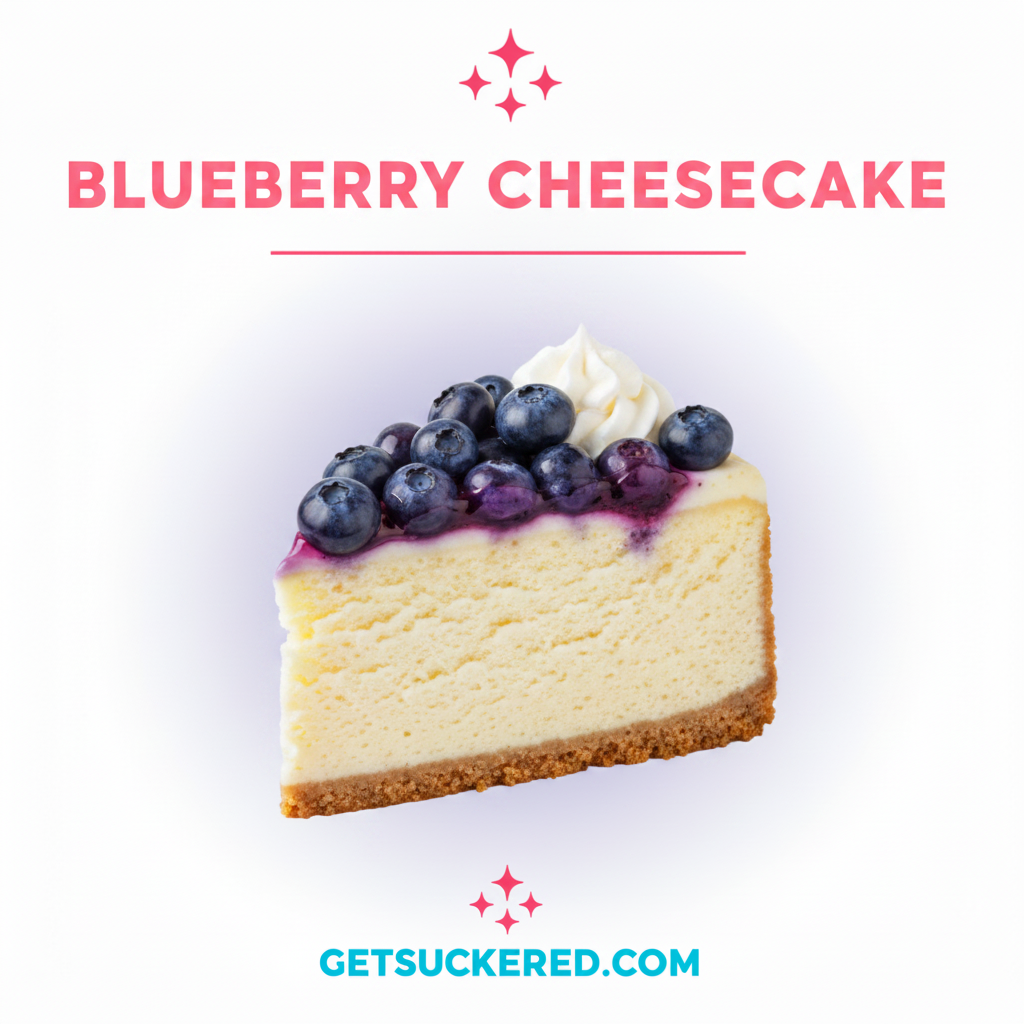 Blueberry Cheesecake Flavor Card