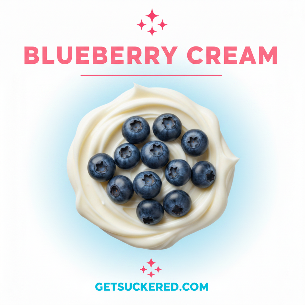 Blueberry Cream Flavor Card
