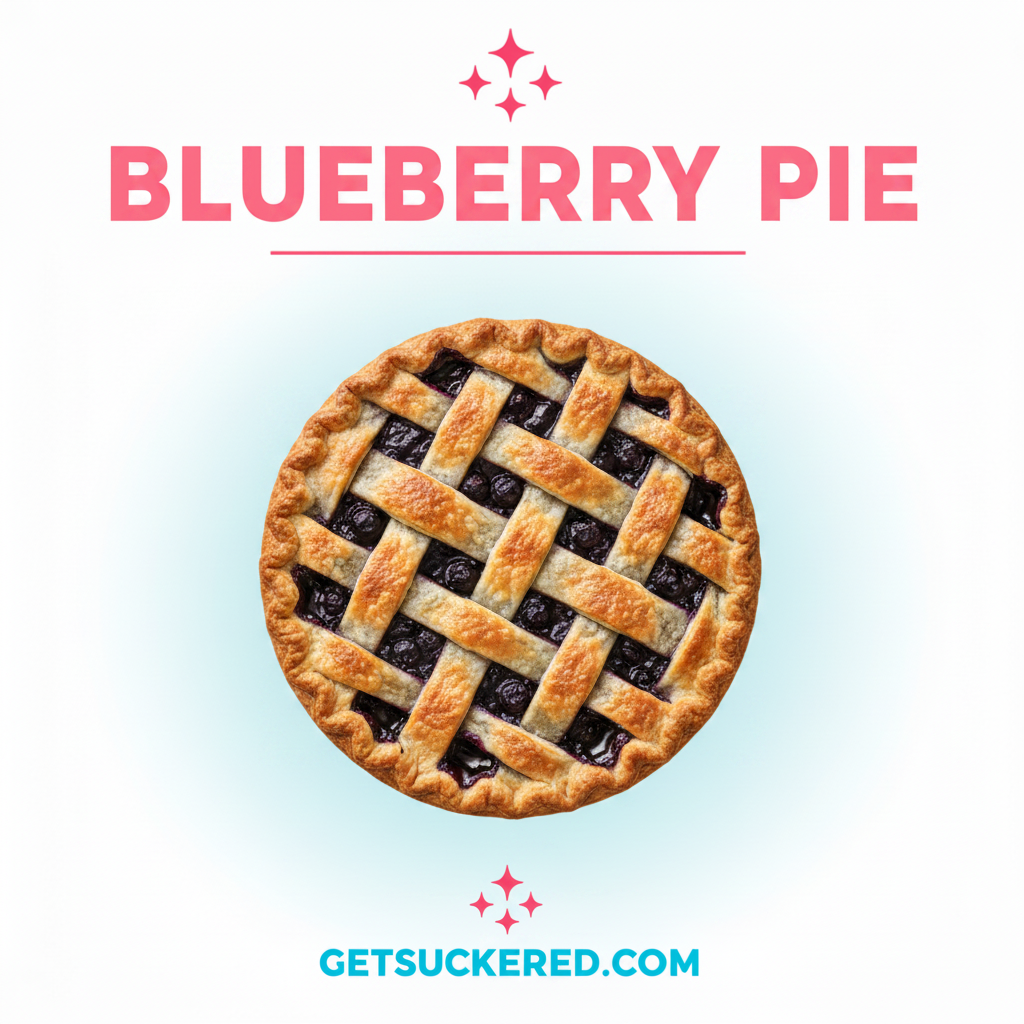Blueberry Pie Flavor Card