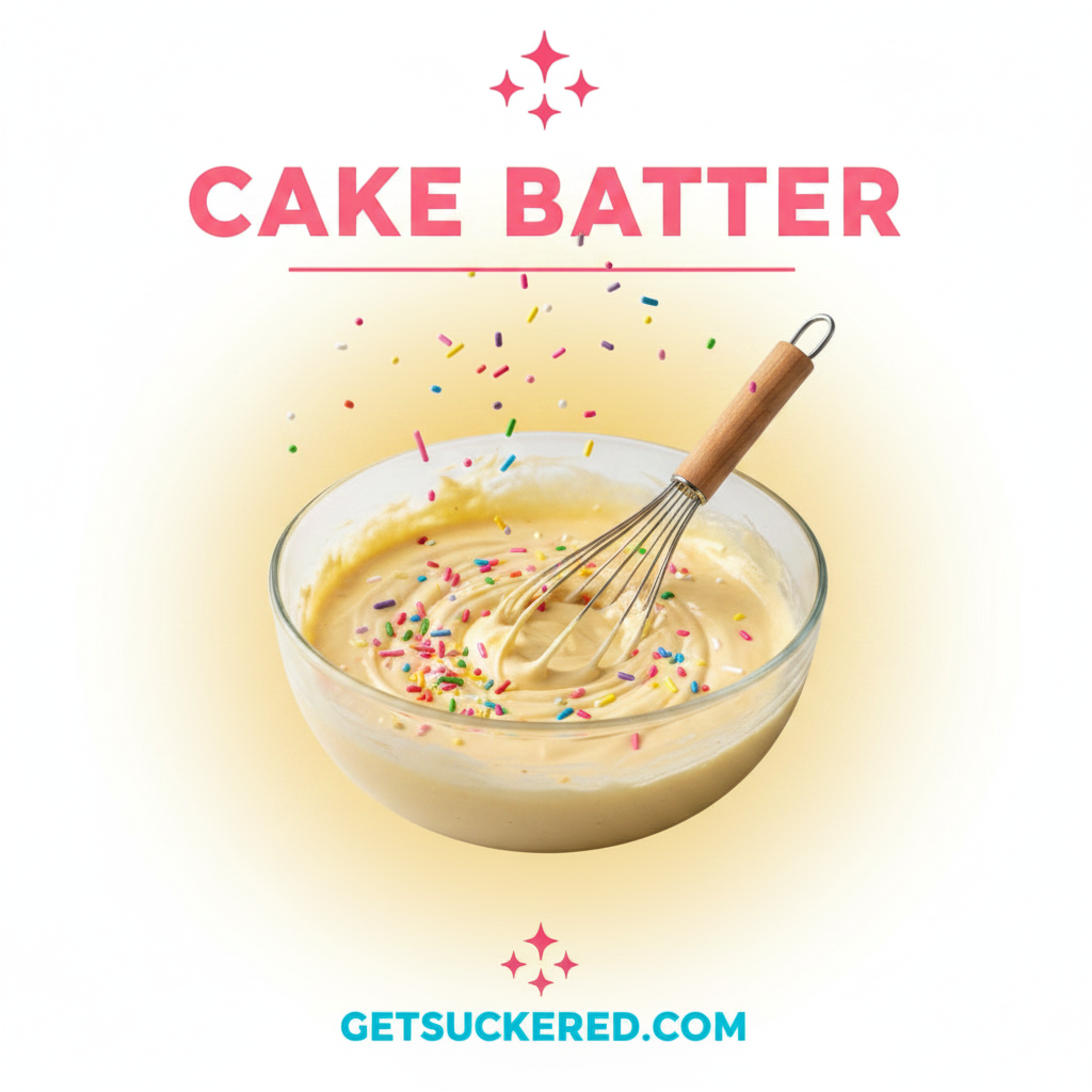 Cake Batter Flavor Card