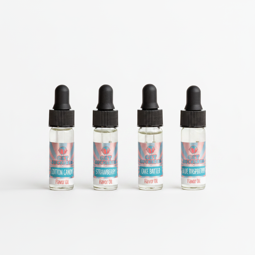 Fab Four Flavor Oils - White Background