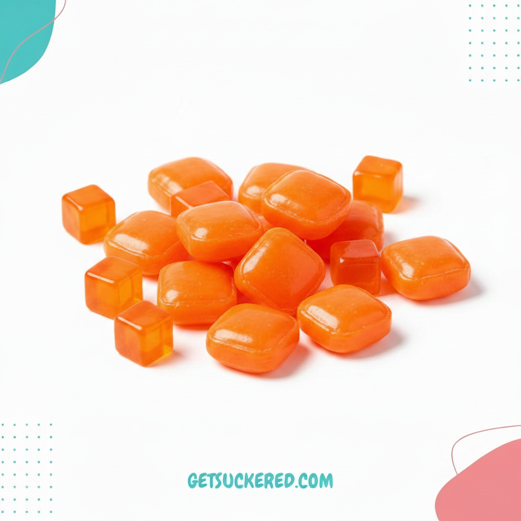 Orange Square Candy - GetSuckered Branded